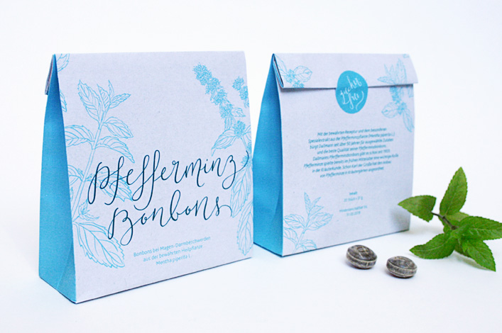 Handlettering & Grafik Pfefferminzbonbons